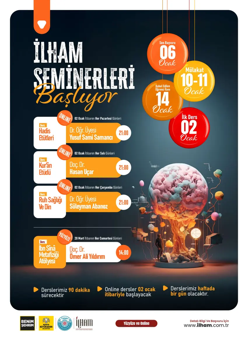 BAHAR DÖNEMİ İLHAM SEMİNERLERİ BAŞLIYOR!